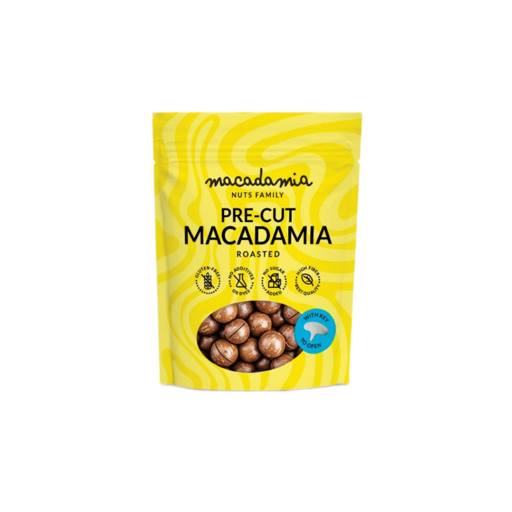 Macadamia nuts family įpjauti skrudinti makadamijų riešutai, 150 g