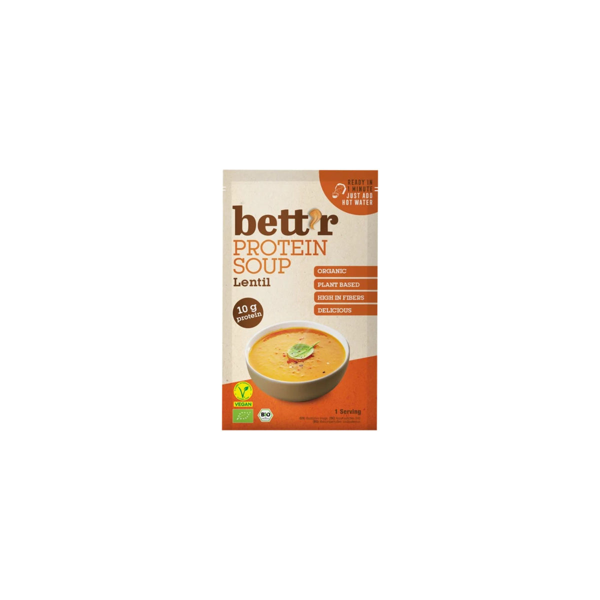 Bett'r food baltyminė sriuba su raudonaisiais lęšiais, 30 g 
