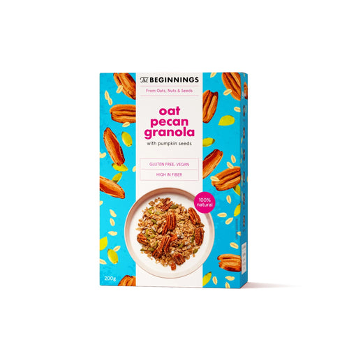 The Beginnings avižinė granola su pekaninėmis karijomis, 200 g