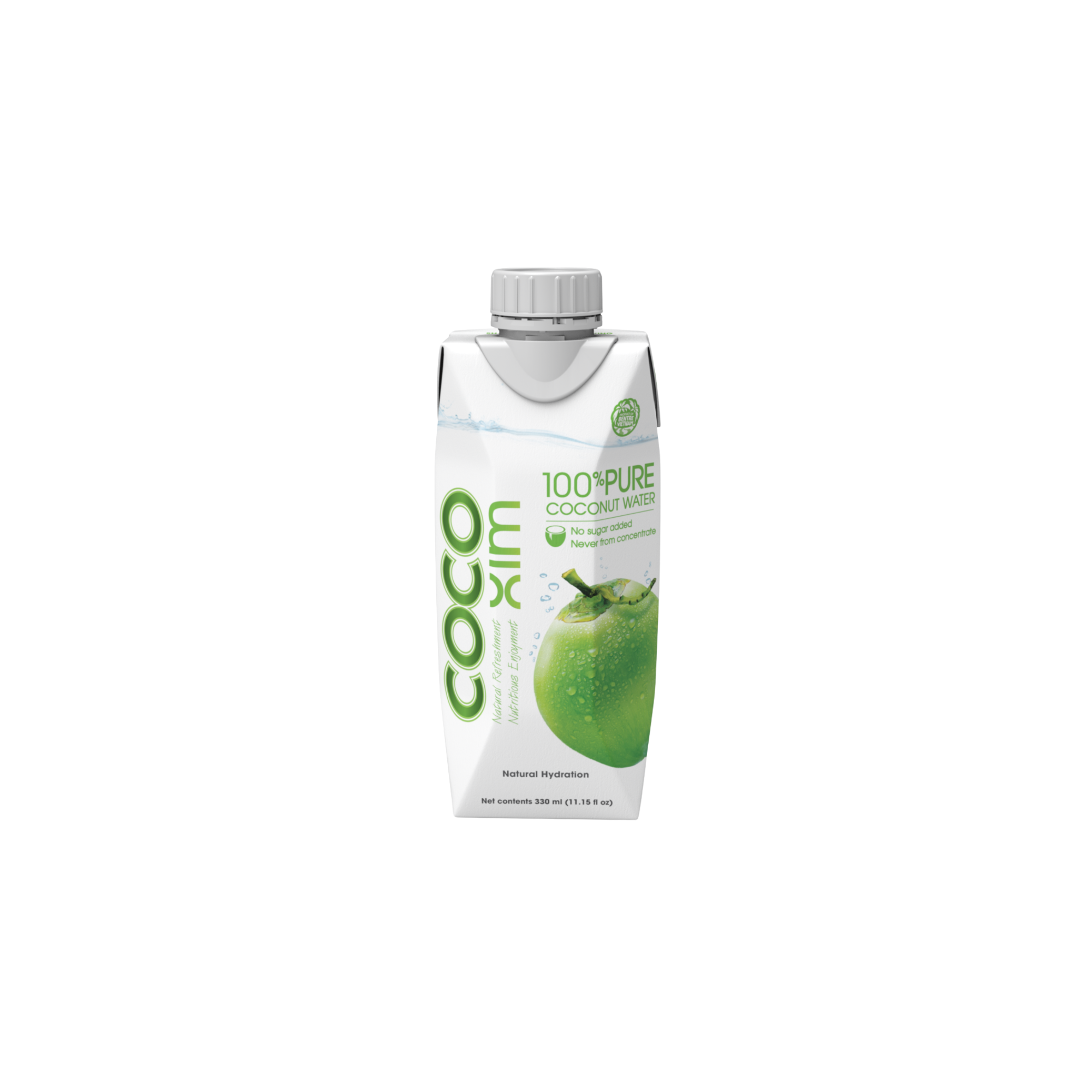 Cocoxim tyras 100 procentų jaunų kokosų vanduo, 330ml