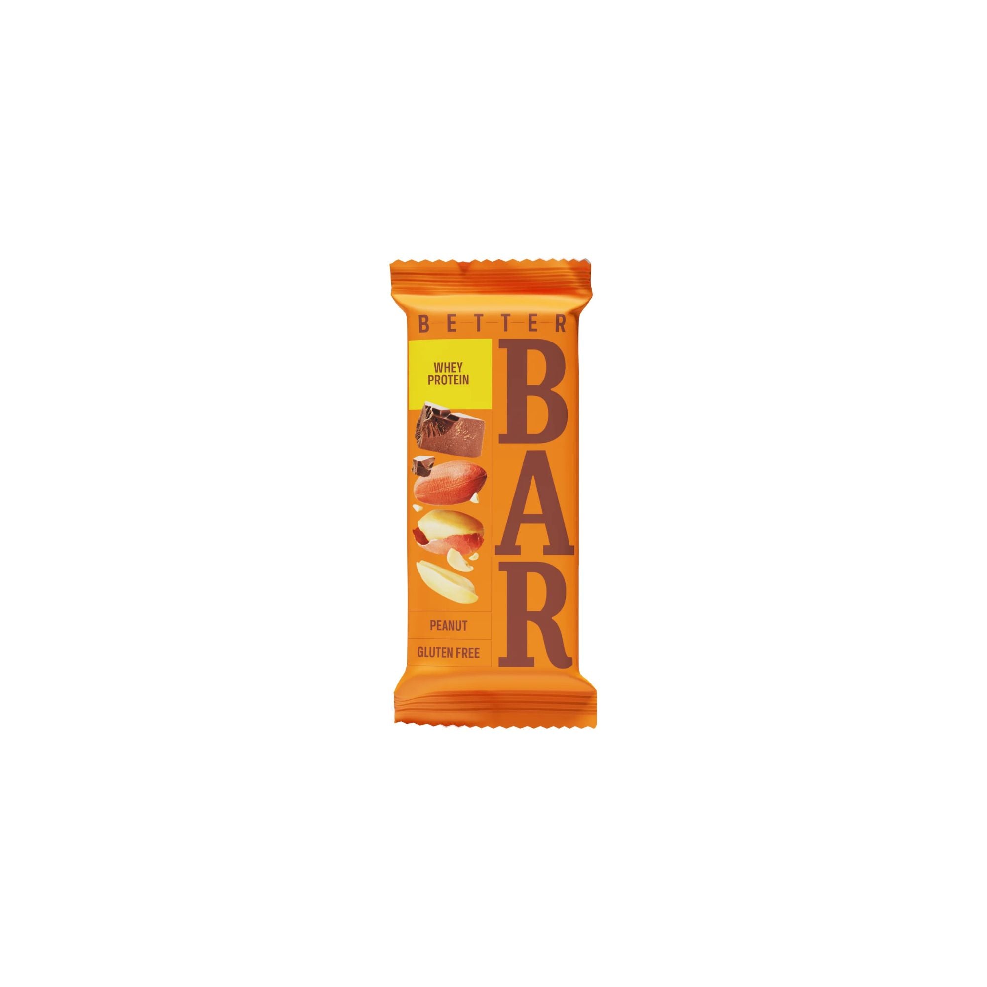 Better žemės riešutų baltyminis batonėlis, 45 g.