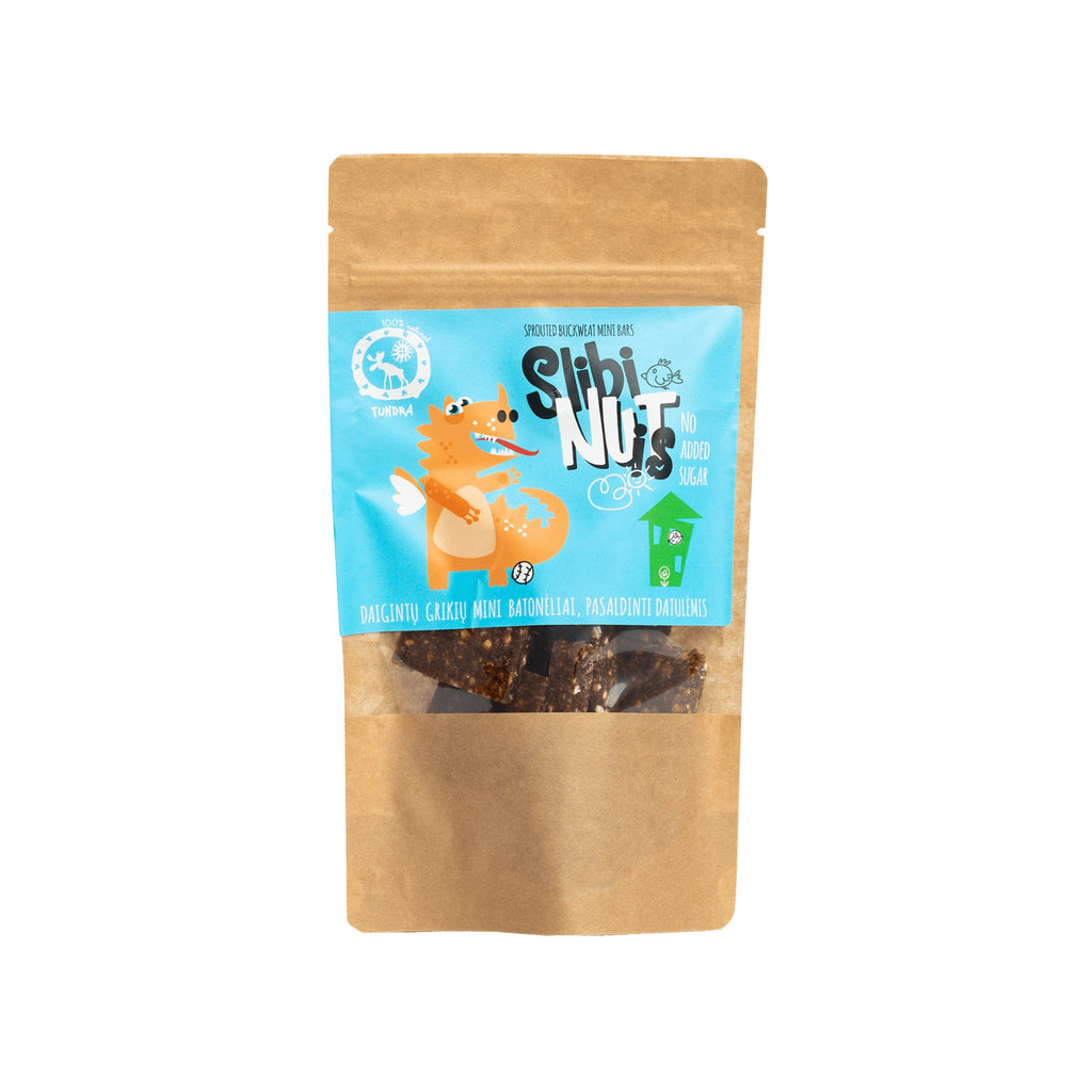 Tundra Snacks Daigintų grikių mini batonėliai SLIBINUTIS, 150g