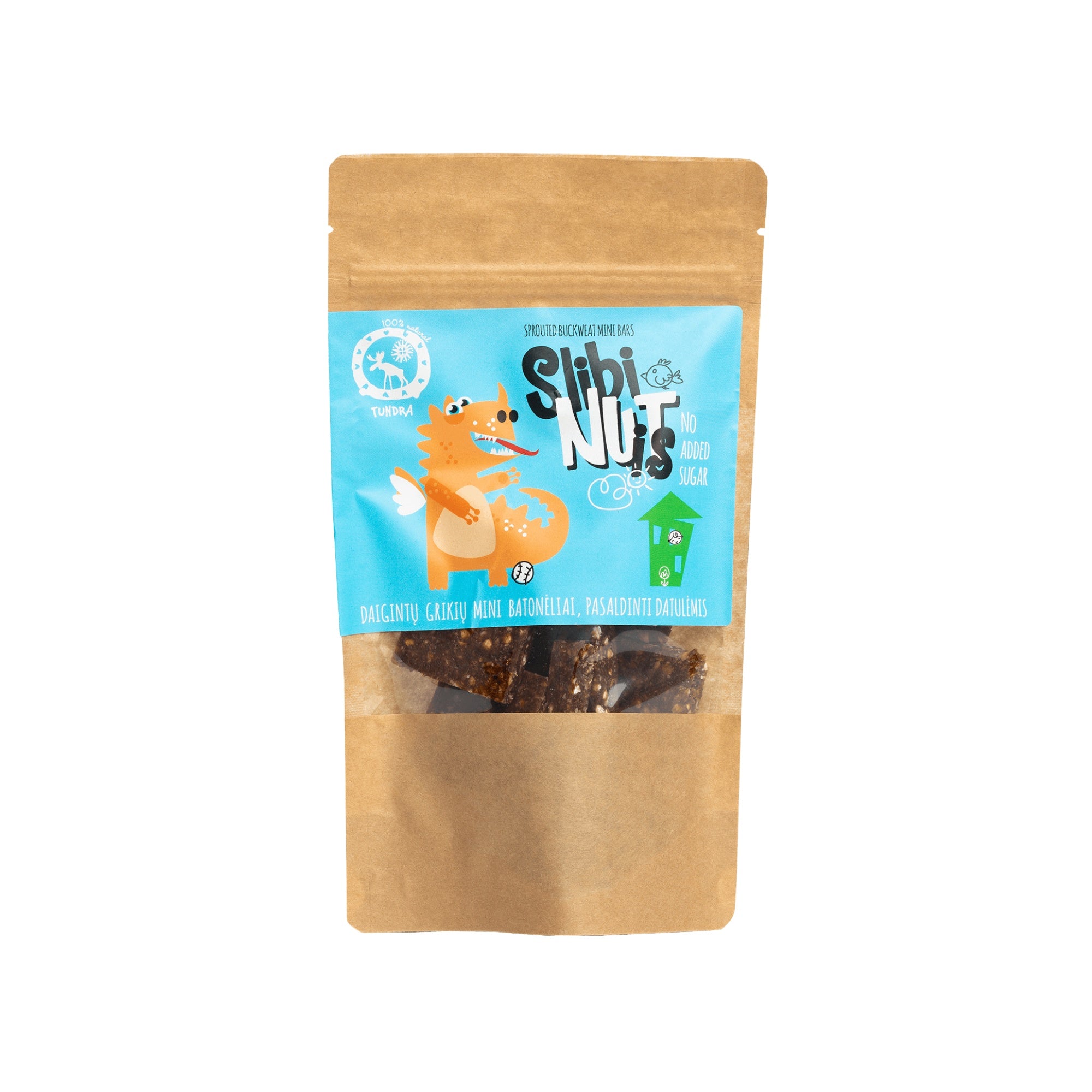 Tundra Snacks Daigintų grikių mini batonėliai SLIBINUTIS, 150g